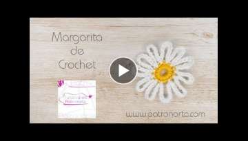 Margarita de Crochet - Flores a Crochet Paso a Paso Fácil