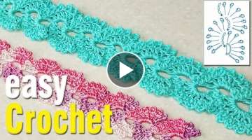 Easy Crochet: How to Crochet Lace Cord.