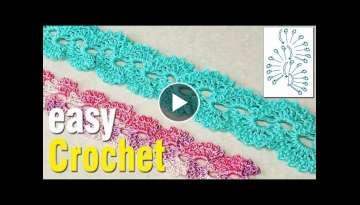 Easy Crochet: How to Crochet Lace Cord.