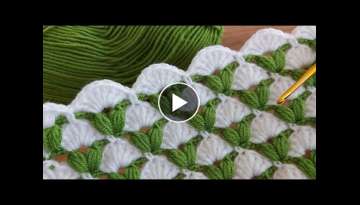 Easy Crochet Baby Blanket Pattern for Beginners Knitting - Kolay tığ işi battaniye örgü mode...
