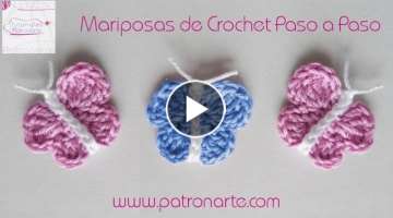 Mariposas a Crochet Fácil Paso a Paso Para Principiantes