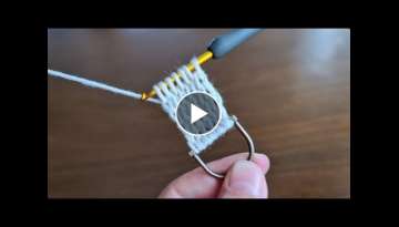 Super Easy Crochet Knitting Tunisian Bag Handle Belt Pattern