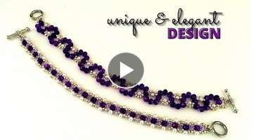 2 beading patterns-2 beaded bracelets. unique designs//beading tutorials