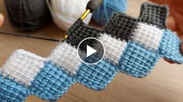 Super Easy Tunisian Knitting Pattern
