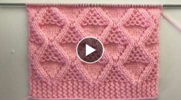 Knitting Stitch Pattern For Sweaters and Jacket