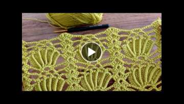 Super Easy Crochet Pattern for Beginners Knitting - Kolay tığ işi battaniye örgü modeli..