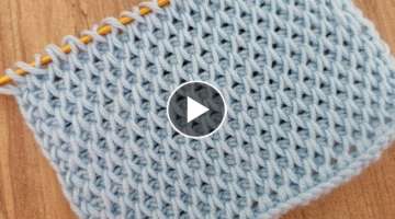 Super Easy Tunisian Knitting - Çok Kolay Çok Güzel Tunus İşi Örgü Modeli