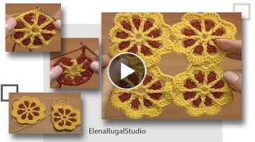 Crochet Grapefruit Slices Doily Part 2 of 2