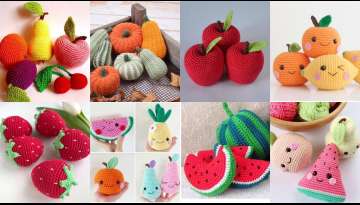 Create 4 fruit crocheted patterns