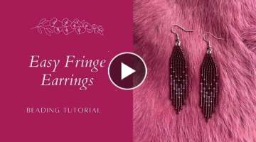 EASY Fringe Earrings | Beginner-friendly Beading Tutorial