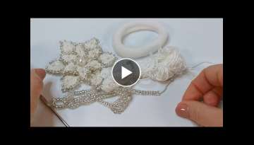 How to Crochet a Scrunchie with Flower
