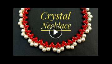 How To Make / Beautiful Crystal Necklace