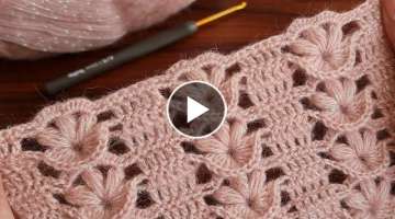 Super Easy How to Crochet Knitting Pattern.. - Tığ İşi Gösterişli Yelek şal Battaniye Örg...