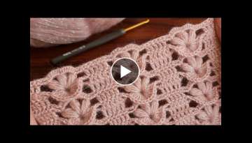 Super Easy How to Crochet Knitting Pattern.. - Tığ İşi Gösterişli Yelek şal Battaniye Örg...