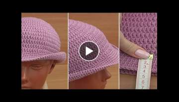 SEASONAL TREND AUTUMN-WINTER Crochet Bucket Hat-SO EASY