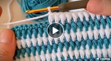 Super Easy Knitting krochet baby blanket örgü yelek canta modeli