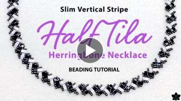 Half Tila Herringbone Necklace | Two Hole Beading Tutorial