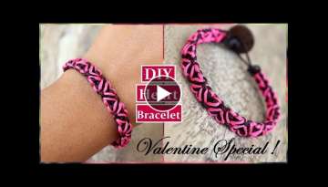 DIY Heart Friendship Bracelets for Valentine Day 