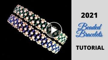 2021 beaded bracelets desgn. beading tutorial