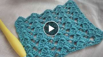 tunisian crochet easy knitting model