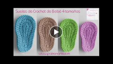 Suelas de Crochet para bebé