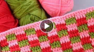 Easy crochet baby blanket pattern