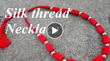 How to make silk thread necklace
