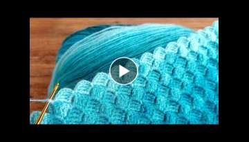 Easy Great Shawl Vest Knitting Pattern - Çok Kolay Tığ işi Gelin Şalı, Üçgen Şal Örgü ...