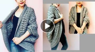 Suéter a crochet para mujer muy fácil ¡Paso a paso! English subtitles