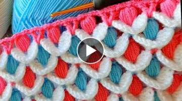 Super Easy Knitting Crochet beybi blanket battaniye yelek çanta örgü modeli