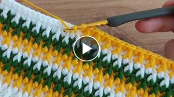 Super Easy Crochet Baby Blanket Pattern for Beginners Knitting - Muhteşem tığ işi örgü mode...