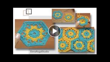 CROCHET Adorable PATTERN for COASTER or RUG