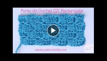 Punto de Crochet C2C Rectangular