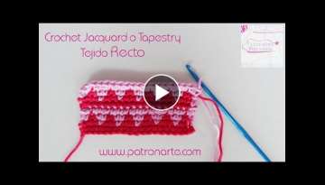Tapestry Crochet Paso a Paso | Crochet Jacquard Recto