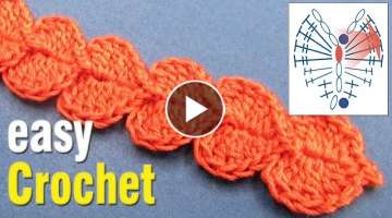 Easy Crochet: How to Crochet a simple Hearts Cord.