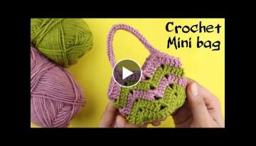 How to crochet a beautiful mini bag