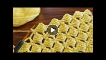 Super Easy Beautiful Crochet Knitting Baby Blanket - Tığ İşi Çok Kolay Battaniye Yelek Örg�...