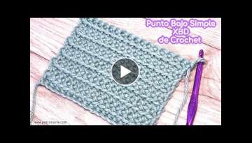 Cómo Tejer el Punto Bajo Simple XBD de Crochet - Ganchillo Paso a Paso