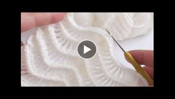 Easy Crochet Vest Cardigan Baby Blanket Zigzag for Beginners, Knitting Pattern