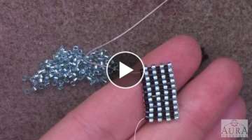 Learn the Even Count Peyote Stitch - A Beginner Beading Tutorial by Aura Crystals