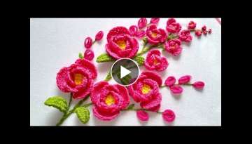 Beautiful Wonderful Flowers Hand Embroidery