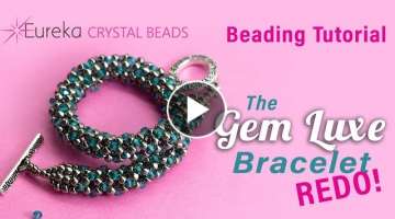 ✨ Preciosa Crystal Gem Luxe Bracelet ft Tubular Chenille Stitch Beading Tutorial Demo ✨ DIY J...