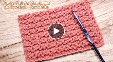 Cómo Tejer el Punto Piel de Membrillo de Crochet - Ganchillo Paso a Paso