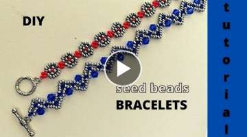 Seed beads bracelets making. Beading tutorial. How to make bracelets