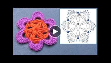 Crochet: How to Crochet a Puff Stitch Flower