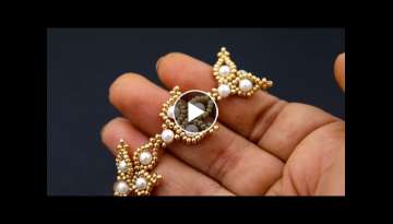 How To Make// A Beautiful Bridal Bracelet//Beading Tutorial//How To Make//Pearl Bracelet//At Home