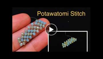 Potawatomi Beading Stitch / Beading Tutorial for Beginner @5 minute Beadwork Native American Sti...