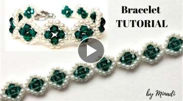 Jewelry making tutorial. Beading pattern. Beaded bracelet, Learn how to bead.