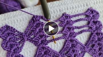 Super Beautiful Crochet Knitting - Çok Kolay Gösterişli Tığ İşi Yelek Bebek Battaniyesi Ö...
