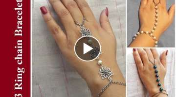 How To Make Ring Chain Bracelet At Home